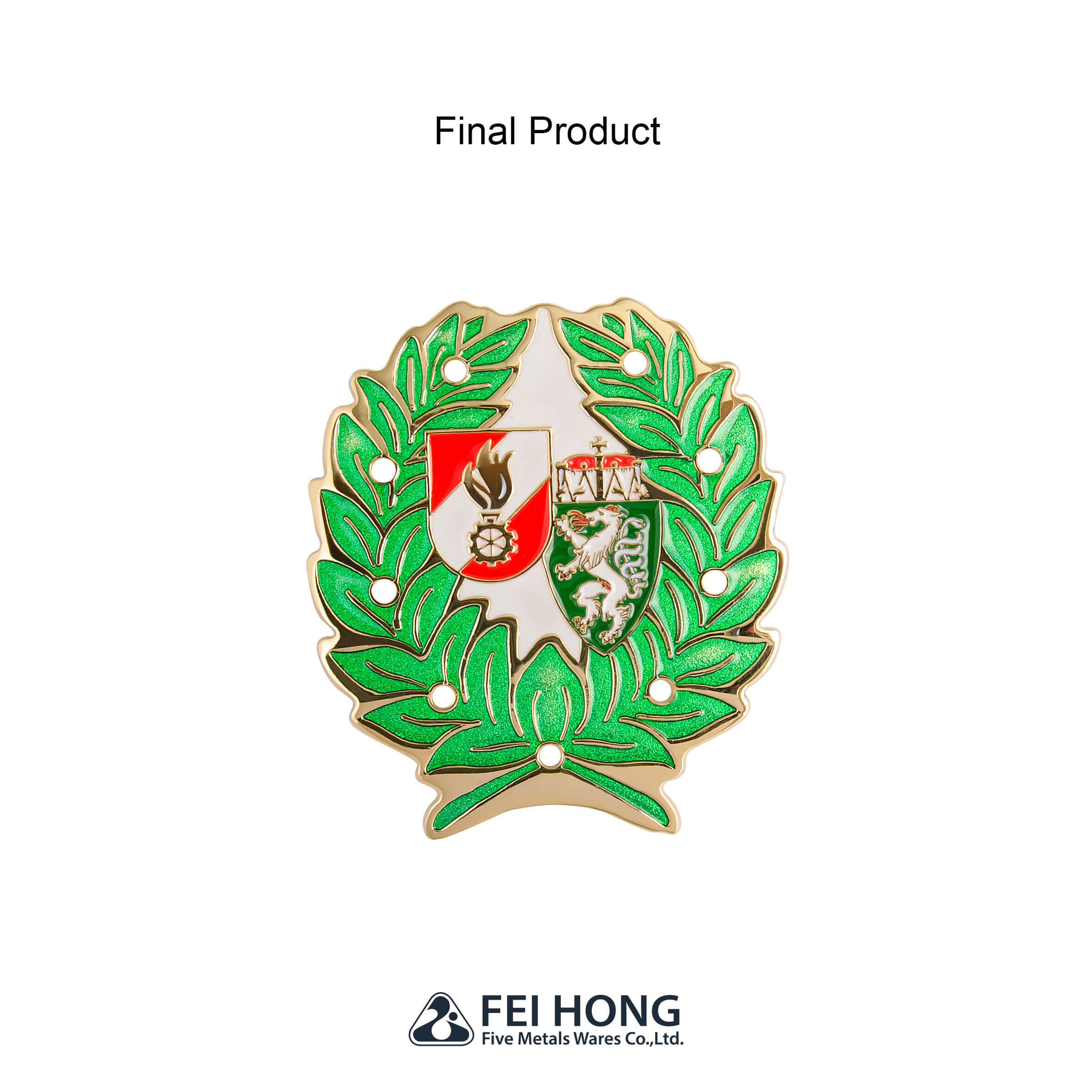 Colorful Epoxy Metal School Badge Pin